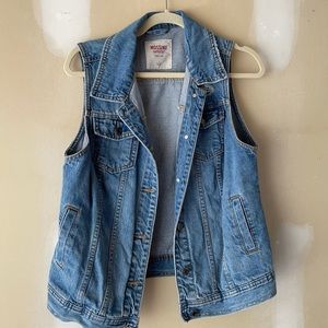 Denim vest jacket